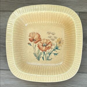 Treasure Craft Wildflower #866 Ceramic Dish